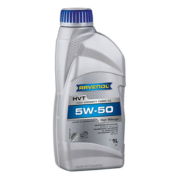 RAVENOL HVT 5W-50 yuqori yurgan avtomobillar uchun motor moyi